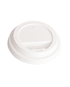 100 x White Domed Sip Lids to Fit 6/8oz Paper Cup