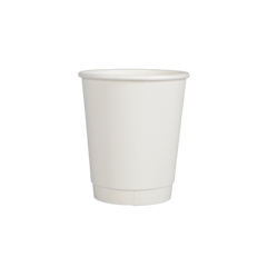 500 x Chefpac® 8oz White Double Walled Paper Cups Recyclable