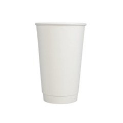 500 x Chefpac® 16oz White Double Walled Paper Cup Recyclable