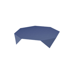 100 x 84 x 84cm Blue Dunisilk Slip Cover 