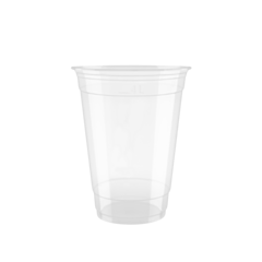 500 x Chefpac® 16oz Clear Smoothie and Milkshake 100% Recyclable Plastic Cup