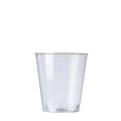 1000 x 30ml Plastic Shot Glass - to Brim Recyclable