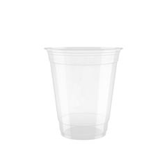 100 x Chefpac® 12oz Clear Smoothie & Milkshake 100% Recyclable Plastic Cups