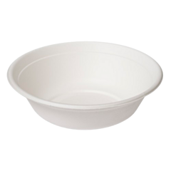 Bagasse Bowl Buddha Round (910ml/32oz) White