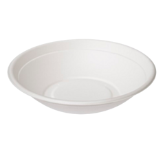 Bagasse Bowl Buddha Round (680ml/24oz) White