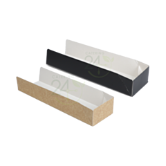 Chefpac®Cardboard Hot Dog Tray - Baguette Tray
