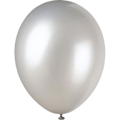 50 x 12" Silver Balloons