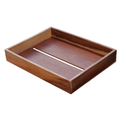 1 x Acacia Display Tray 32 x 22 x 6cm - 12.5 x 8.5 x 2.25"