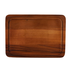 1 x Acacia Cutting Board c w Groove 28.5 x 40.2cm - 11.25 x 15.75"