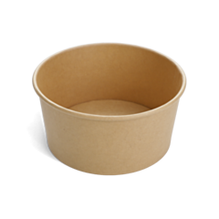 300 x 1000ml Kraft Salad Bowl Recyclable
