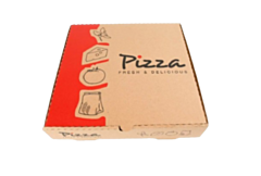 100 x Chefpac® 9 inch Pizza Boxes Printed Design Compostable