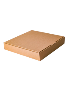 100 x Chefpac® 10 Inch Pizza Boxes Plain Brown Compostable
