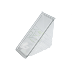 500 x Deepfill Plastic Deepfill Hinged Sandwich Wedges Recyclable