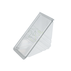 500 x Triple Plastic Triple Hinged Sandwich Wedges Recyclable