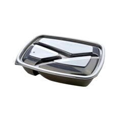 75 x Fastpac 3 compartment Rectangular Container Lid