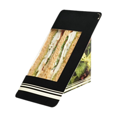 500 x Heatseal Pe Black Sandwich Pack 