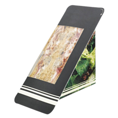 500 x Heatsealed Black Sandwich Pack - Medium