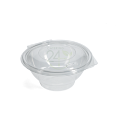 360 x 750cc Round Hinged Salad Bowl Recyclable