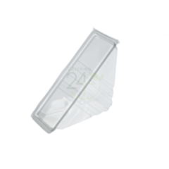 500 x Standard Plastic Twin Hinged Sandwich Wedges Recyclable