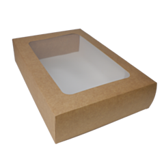 20 x Chefpac® Medium Cardboard Food Platter Boxes and Insert Combo Pack
