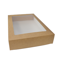 20 x Chefpac® Large Cardboard Food Platter Boxes and Insert Combo Pack