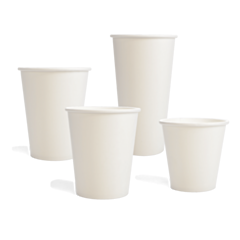 Chefpac® White Single Wall Paper Cups