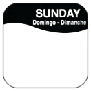 1000 x SUN PERMANENT LABELS 