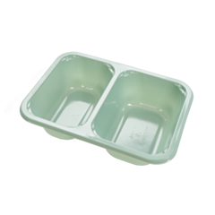 552 x Evolve 2 Compartment CPET Tray 187x137x44mm