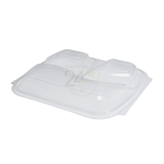 300 x Clear Lid for 3 Compartment Microwave Container PP