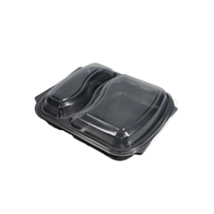 300 x Clear Lid for 2 Compartment Microwave Container PP