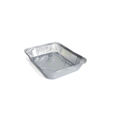 125 x Half Length - GN1/2 1/2 Gastronorm Foil Food Container Recyclable 