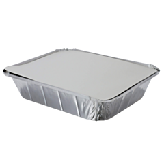125 x Chefpac® Half Length - GN1/2 Lids for 1/2 Gastronorm Foil Container Recyclable