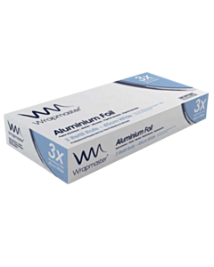 3 x 45cm x 90m Wrapmaster 18" Aluminium Foil Refill Recyclable