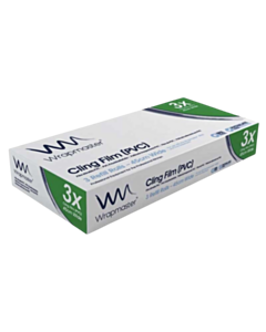 3 x 45cm x 300m Wrapmaster 18" Cling Film Refill 