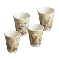 500 x 12oz Comic Mixed Design Christmas Cup