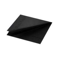 1000 x 40 x 40cm Black Tissue Paper Napkin 3ply Compostable