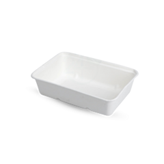 500 x 500cc Bagasse Rectangular Food Trays Compostable