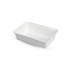 500 x 650cc Bagasse Rectangular Food Trays Compostable