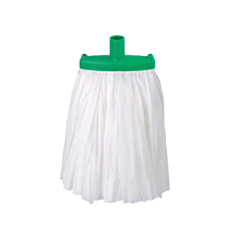 1 x White Prairie Mop Head Abbey Fitting Green