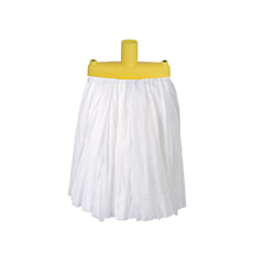  1 x White Prairie Mop Head Abbey Fitting Yellow