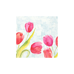 1000 x Duni Npakin 3-ply 40x40cm Painted Tulip
