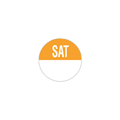 1000 x Saturday Day Dots Removable 19mm
