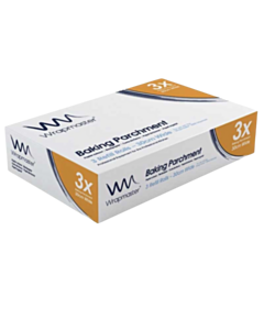 3 x 30cm x 50m Wrapmaster 12" Baking Parchment Refill 