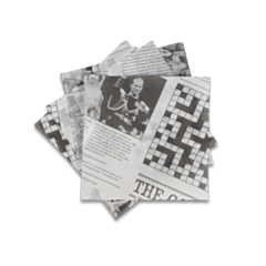 1000 x Good Old Times Newspaper Random Print Squares
