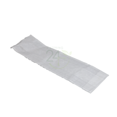 1000 x 4 x 6 x 14" White Gusseted Film Front Paper Bags 