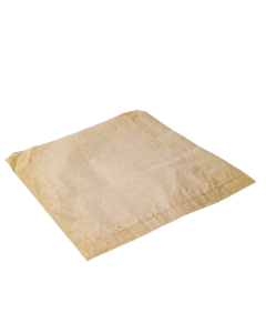 1000 x 7 x 7" Brown Strung Paper Bags Compostable