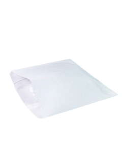 1000 x 7 x 7" White Greaseproof Unstrung Paper Bags 