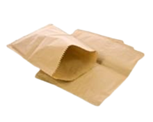 500 x 13 x 14" Brown Strung Paper Bags Compostable