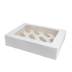 100 x Cup Cake Boxes with 12 holes for cupcakes