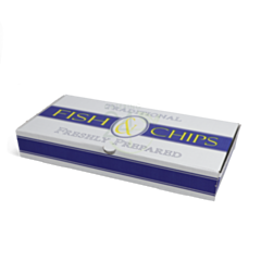 100 x Fish and Chip Boxes Large Compostable
